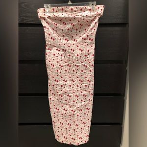 Floral Strapless Dress